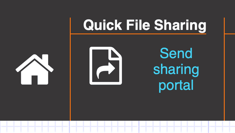 Send sharing portal icon selected in main menu